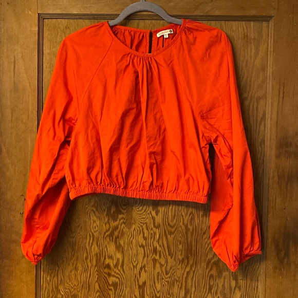 Sundry Long Sleeved Crop Blouse - Picture 1 of 4